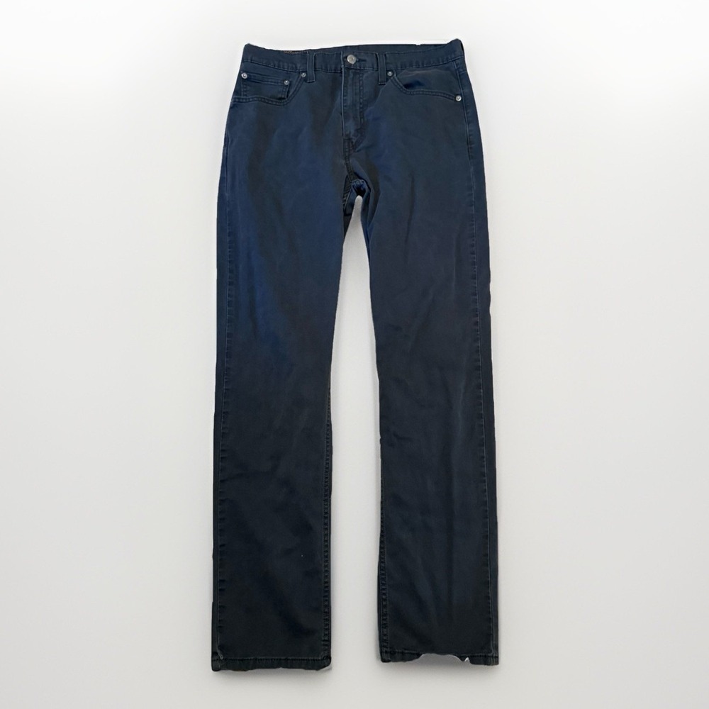 Levis 502 Taper Jeans Mens 33x34 (32)‎ Black Regular Fit Stretch Denim 5-Pocket